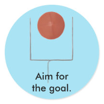 Ziel für das Ziel Fußball Affirmations Stickers