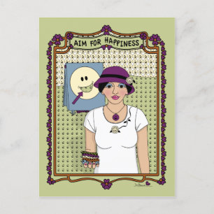 Ziel für Glück_A_ Postkarte