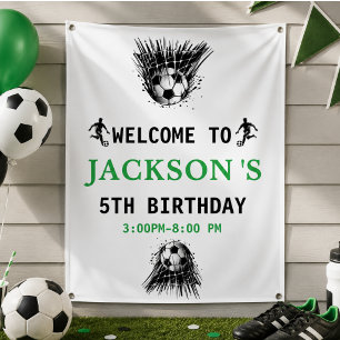 Ziel! Fußball 5. Geburtstagsparty Banner