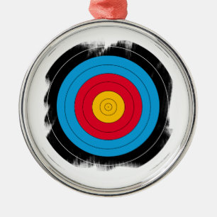 Ziel-Gesicht Silbernes Ornament