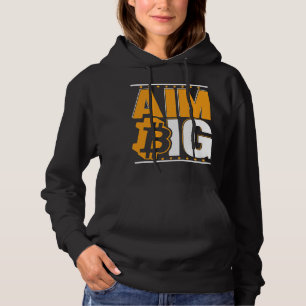 Ziel Groß Krypto Kryptowährung Blockchains Bitcoin Hoodie