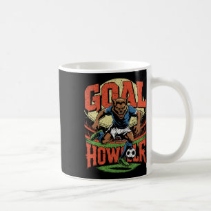 Ziel Heuler Werwolf Fußball Halloween Parodie Kaffeetasse