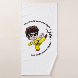 Ziel hoch Motivierend Badehandtuch