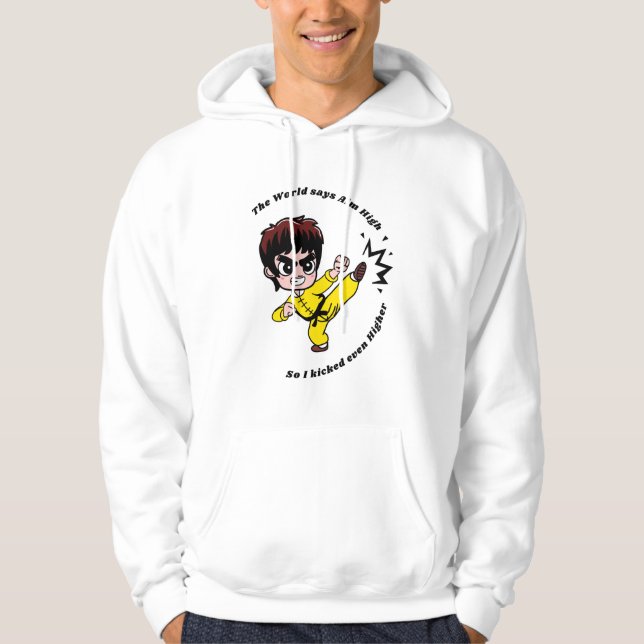 Ziel hoch motivierend hoodie (Vorderseite)