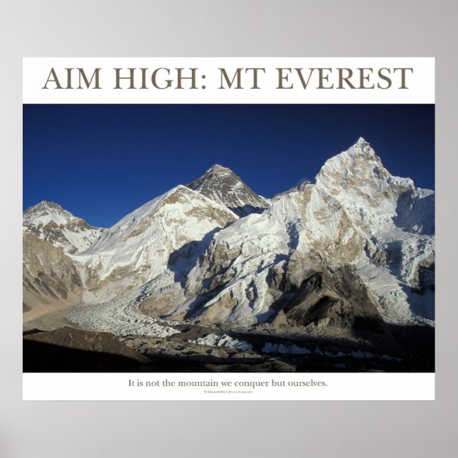 Ziel hoch: Mt Everest Poster (Vorne)
