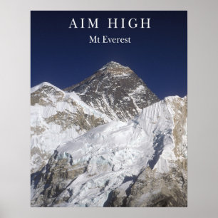 Ziel hoch - Mt Everest Poster