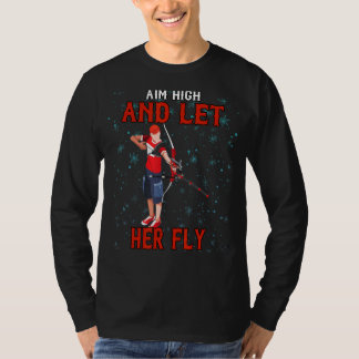 Ziel hoch und Ließ ihre Fliege sassy T-Shirt
