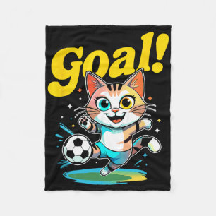 Ziel Kitty Süße Fußball-Katze Kinderbekleidung Für Fleecedecke