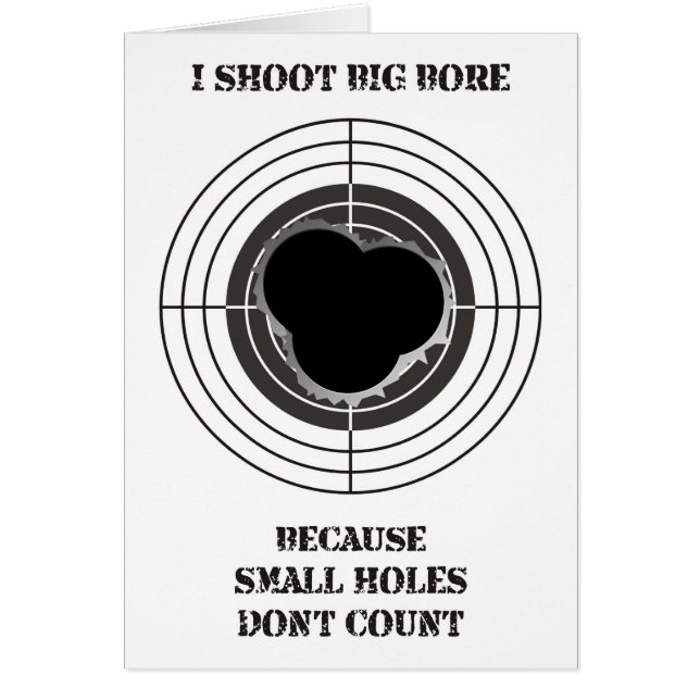 Ziel mit großen Einschusslöchern - große Bohrung (Vorne)