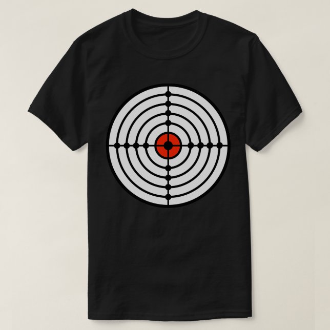 Ziel mit Red Bullseye T-Shirt (Design vorne)
