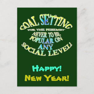 Ziel: Niemals populär zu sein Feiertagspostkarte