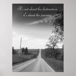 Ziel, Reise Inspiration Zitat Poster