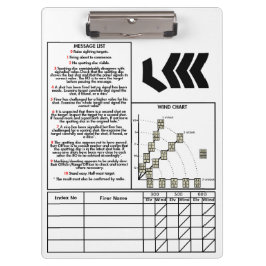Ziel-Rifle-Zwischenablage (mit Scorecard) Klemmbrett