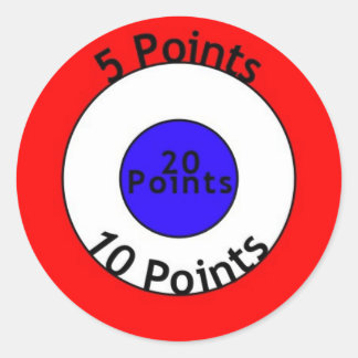 Ziel Runder Aufkleber