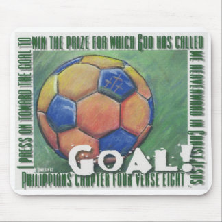 Ziel! Schrifts-Fußball mousepad