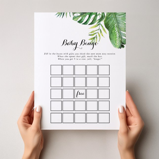 Ziel Tropical Green Baby Bingo Duschspiel (Von Creator hochgeladen)