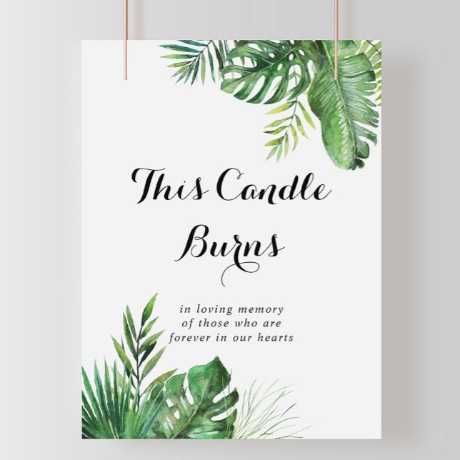 Ziel tropisches Grün dieses Kerzenschein Poster (Von Creator hochgeladen)