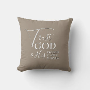Ziel von TRUST GOD-Prozessplänen   Beige Kissen