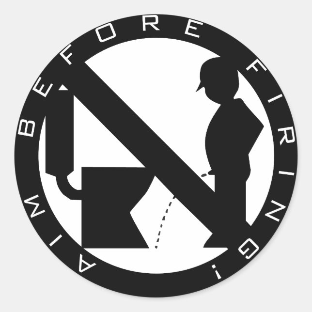 Ziel vor der Entlassung Runder Aufkleber (Vorderseite)