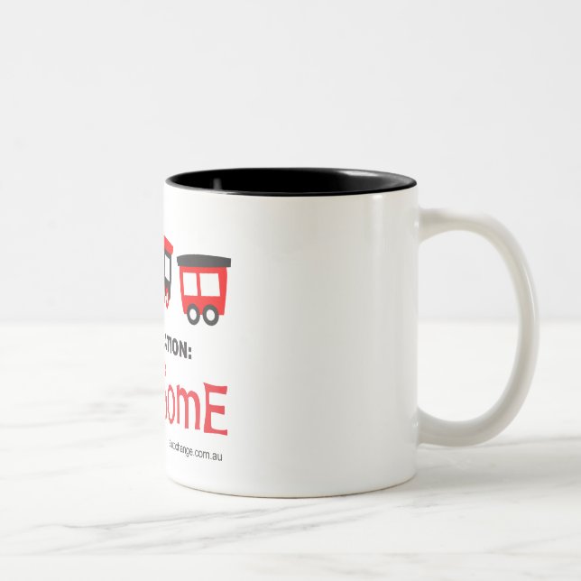 Ziel-Zug - Bestimmungsort: fantastisch - Tasse (Rechts)