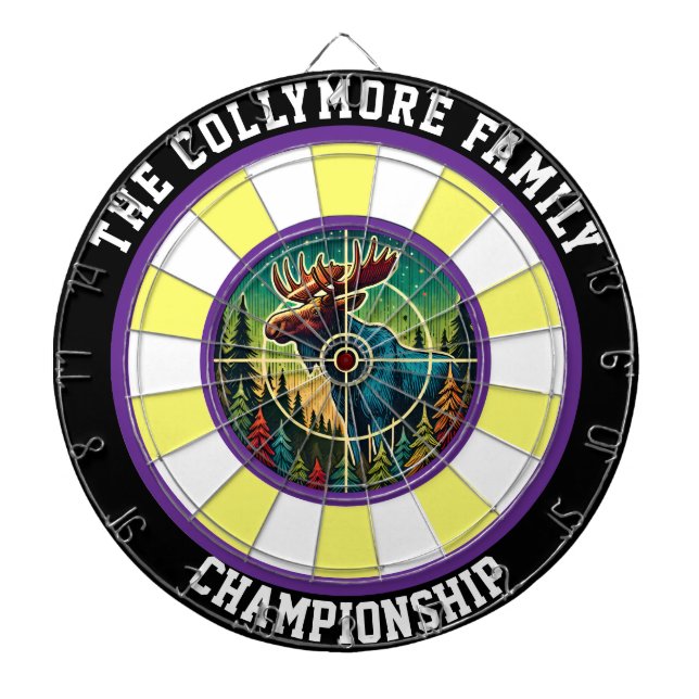 Zielart des Moosenwaldes Dartscheibe (vorne)