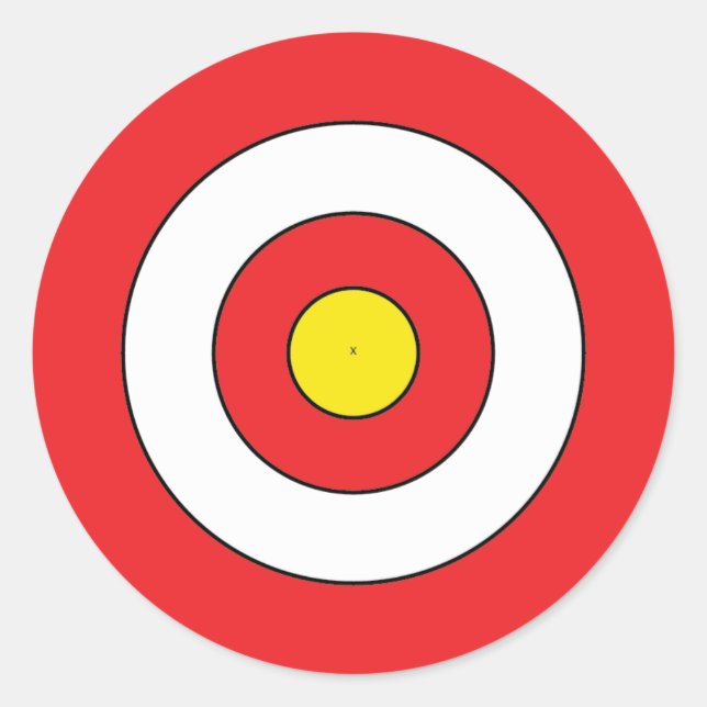 Zielaufkleber Runder Aufkleber (Vorderseite)