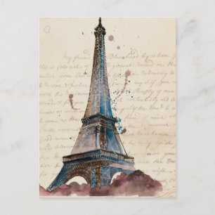 Ziele   Briefe vom Eiffelturm Postkarte