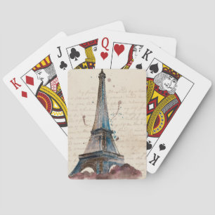 Ziele Briefe vom Eiffelturm Spielkarten
