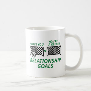Ziele der Beziehungen Kaffeetasse