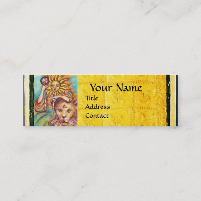 ZIELE DER VERLORENEN SCHATTEN 19 / DER SONNE MINI VISITENKARTE (Vorderseite)