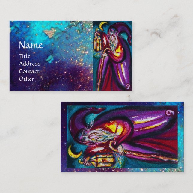 ZIELE DER VERLORENEN SCHATTEN / DER HERMIT VISITENKARTE (Vorne/Hinten)