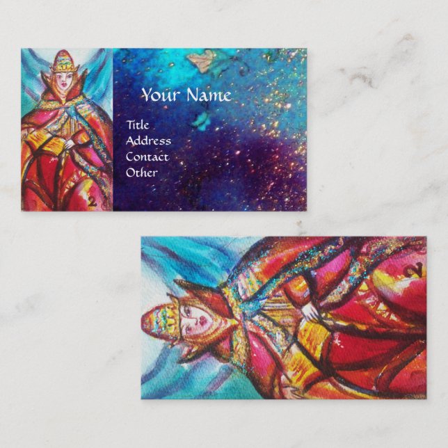 ZIELE DER VERLORENEN SCHATTEN / DER HOHEN PRIESTÄT VISITENKARTE (Vorne/Hinten)