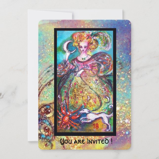 ZIELE DER VERLORENEN SCHATTEN / DER MONDLADY EINLADUNG (Vorderseite)