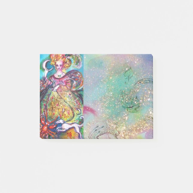 ZIELE DER VERLORENEN SCHATTEN / DER MONDLADY POST-IT KLEBEZETTEL (Vorderseite)