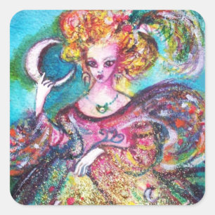 ZIELE DER VERLORENEN SCHATTEN/DER MONDLADY QUADRATISCHER AUFKLEBER