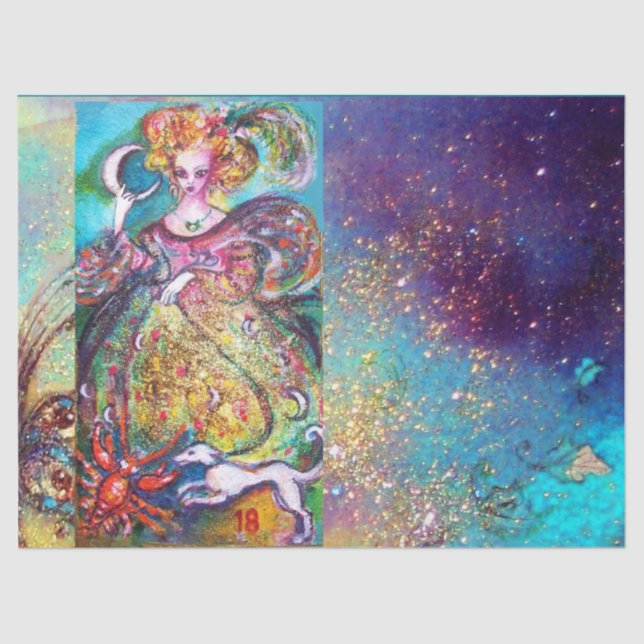 ZIELE DER VERLORENEN SCHATTEN / DER MONDLADY SEIDENPAPIER (Vorderseite)