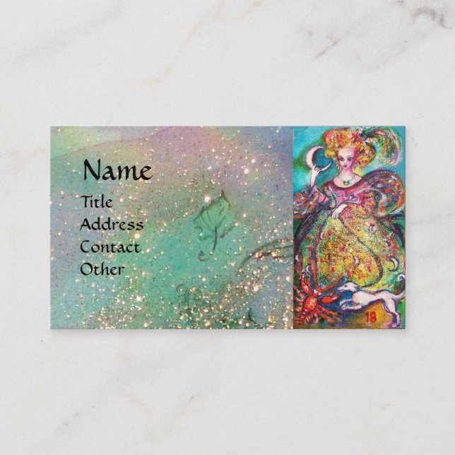 ZIELE DER VERLORENEN SCHATTEN / DER MONDLADY VISITENKARTE (Vorderseite)