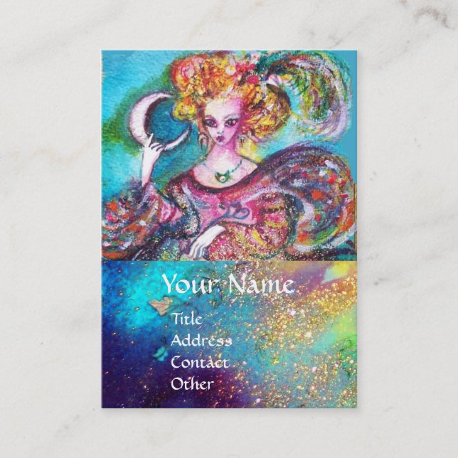 ZIELE DER VERLORENEN SCHATTEN / DER MONDLADY VISITENKARTE (Vorderseite)