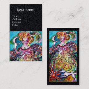 ZIELE DER VERLORENEN SCHATTEN / DER MUNDLADY Black Visitenkarte