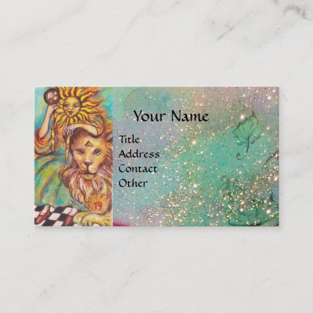 ZIELE DER VERLORENEN SCHATTEN / DER SONNE VISITENKARTE (Vorderseite)