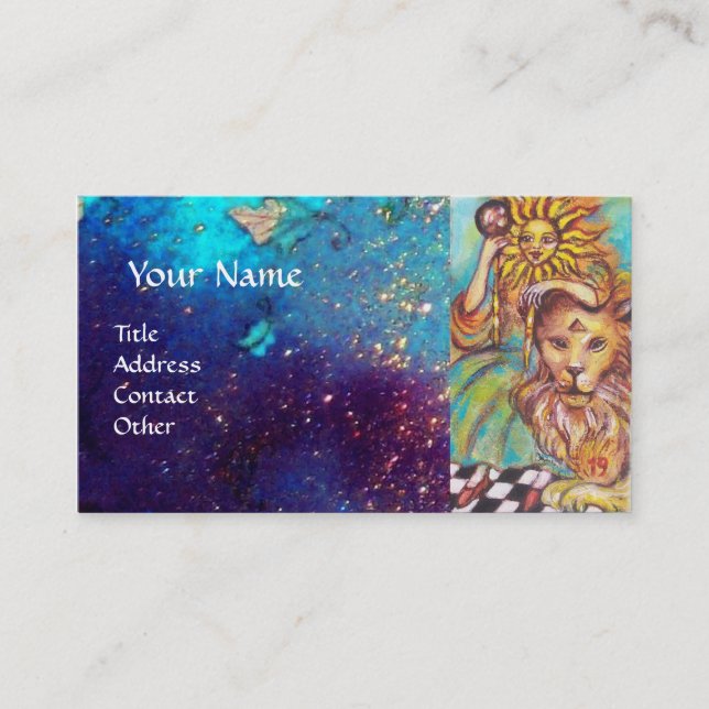 ZIELE DER VERLORENEN SCHATTEN / DER SONNE VISITENKARTE (Vorderseite)