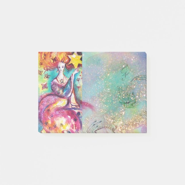 ZIELE DER VERLORENEN SCHATTEN / DER STERNE POST-IT KLEBEZETTEL (Vorderseite)