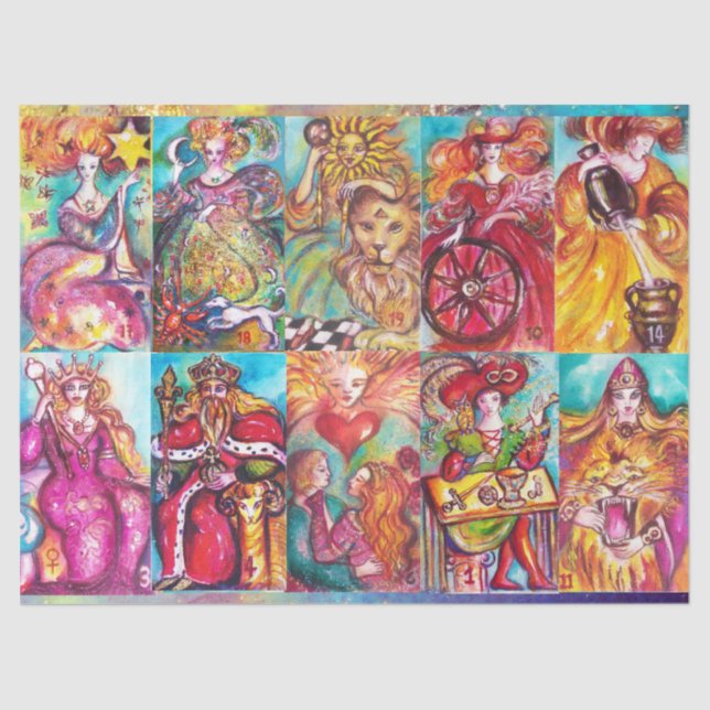 ZIELE DER VERLORENEN SCHATTEN /STAR,MOND,SONNE,EMP SEIDENPAPIER (Vorderseite)