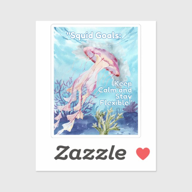 Ziele des Tintenfischs Aufkleber (Blatt)