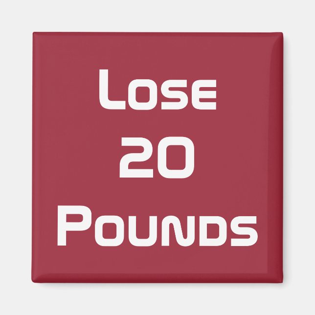 Ziele für Ernährung, Gesundheit und Fitness Magnet (Vorne)