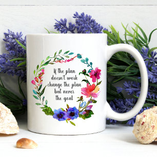 Ziele Inspirative Motivierend Redewendungen Blumen Kaffeetasse