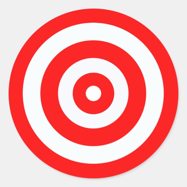 Ziele mit hoher Sichtbarkeit leuchtend farbig Runder Aufkleber (Vorderseite)