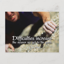 Ziele Motivierend Postkarte