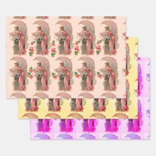 ZIELE/MUNDLADY, BLUME UND ROSEN GESCHENKPAPIER SET