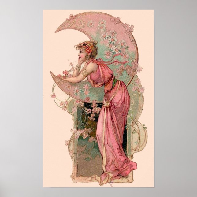 ZIELE/MUNDLADY MIT BLUME IN PINK POSTER (Vorne)